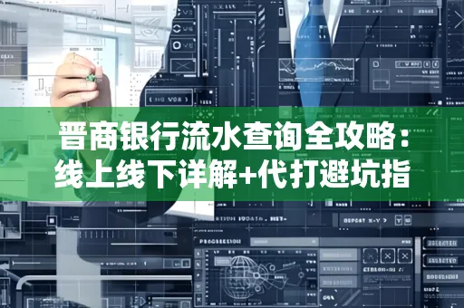 晋商银行流水查询全攻略：线上线下详解+代打避坑指南