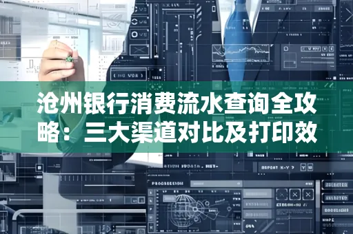 沧州银行消费流水查询全攻略：三大渠道对比及打印效率实测